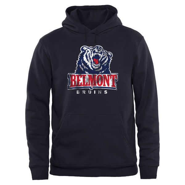 Men NCAA Belmont Bruins Big Tall Classic Primary Pullover Hoodie Navy